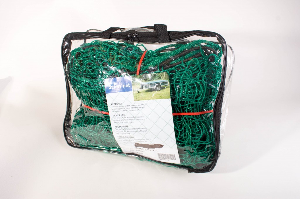 Aanhangernet 160 x 280 cm met elastiek