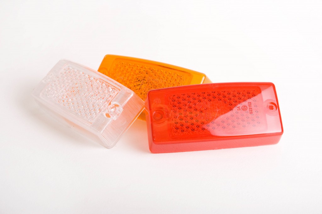 Positielamp lens diverse kleuren ROOD en WIT, TIJDELIJK UITVERKOCHT!!